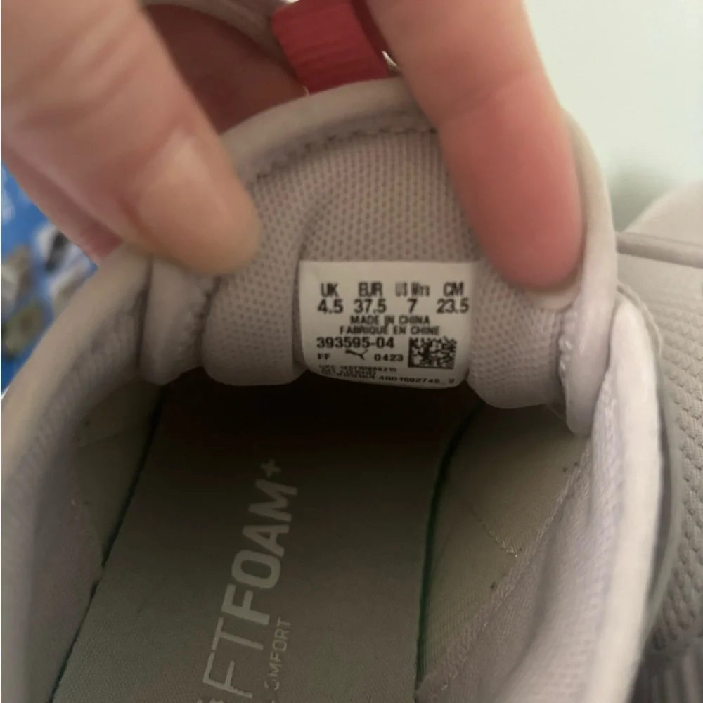 Puma Women's Pink and Gray Sneakers - Picture 4 of 4